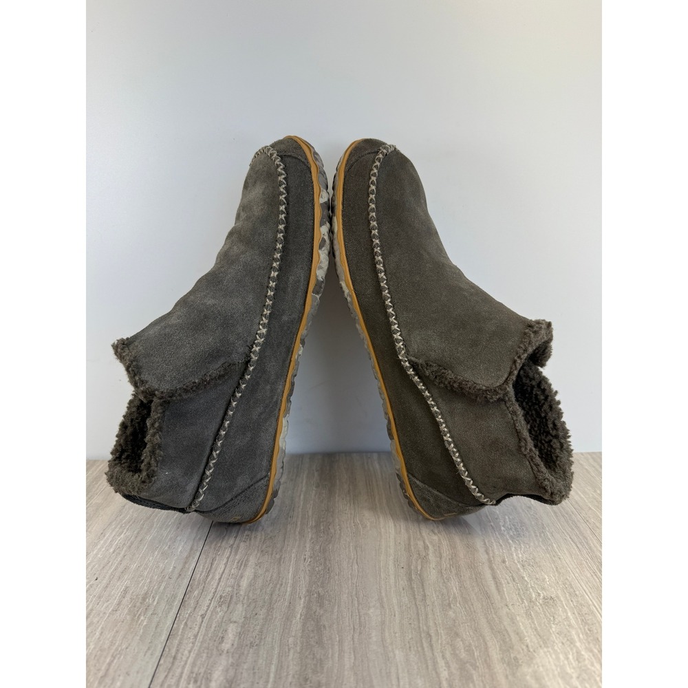 L.L. Bean Mountain Slipper Boot Gray Suede Fleece Lined Men 10 Gorpcore Heritage - Picture 8 of 10
